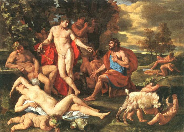 Nicolas Poussin Midas and Bacchus oil painting picture